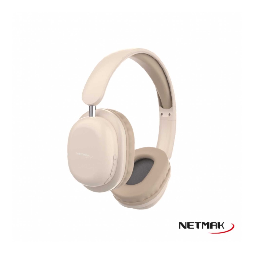 Auricular BT Netmak Vincha NM-LIVE Beige