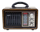 Radio Portátil AM FM Vintage Retro Bluetooth Aux Linterna