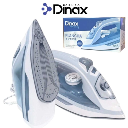 Plancha Dinax Cerámica Vapor 2200W PLAPL220