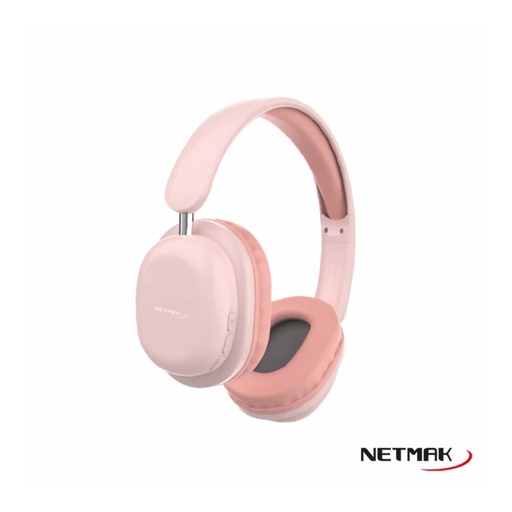 Auricular BT Netmak Vincha NM-LIVE Rosa