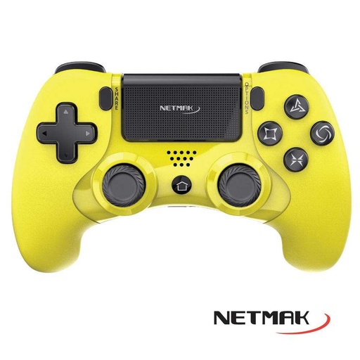 Joystick Bluetooth Netmak PS4 NM-P401 Yellow