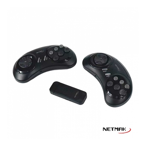 Consola De Juegos Netmak NM-S900 C/2 Joysticks HDMI 5000 Juegos