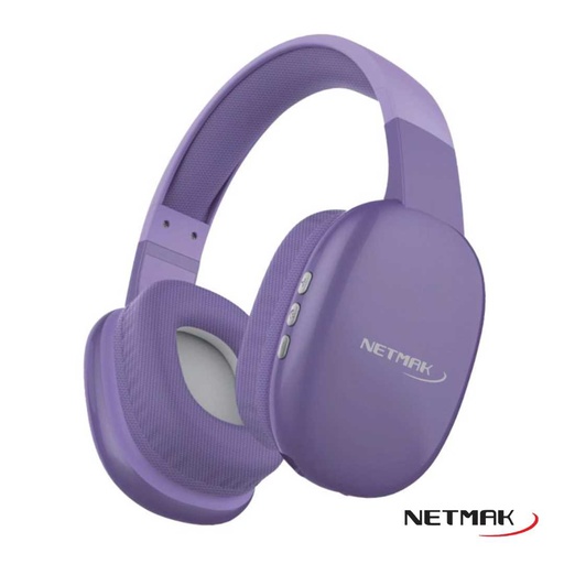 Auricular BT Netmak Vincha NM-VOLT Violeta