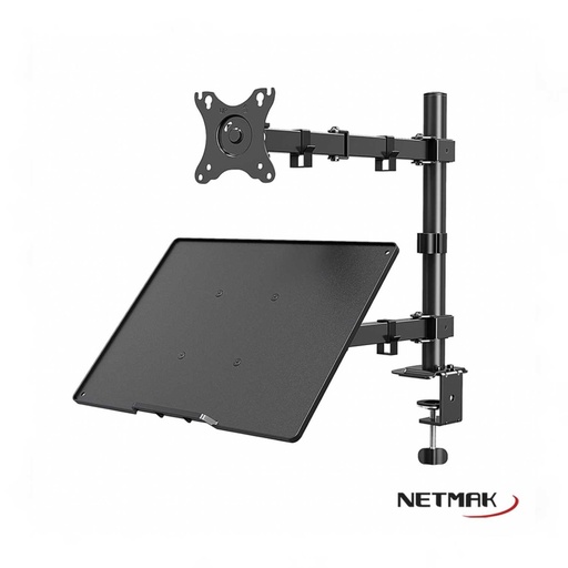 Soporte TV Netmak Móvil ST26 Monitor y Notebook