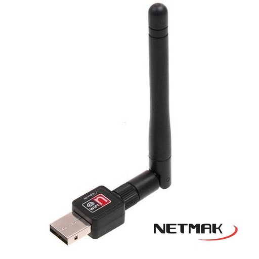 Placa De Red WIFI 150N Netmak CS154 USB C/Antena